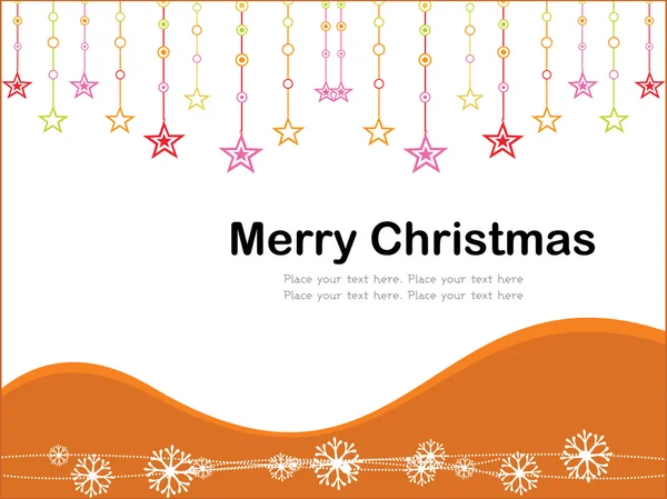 Ilustración de la tarjeta del día de Navidad — Vector de stock