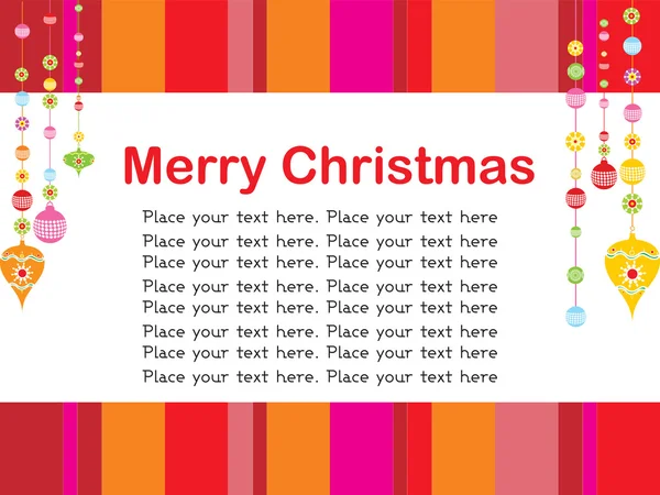 Fond de Noël avec place pour le texte — Image vectorielle