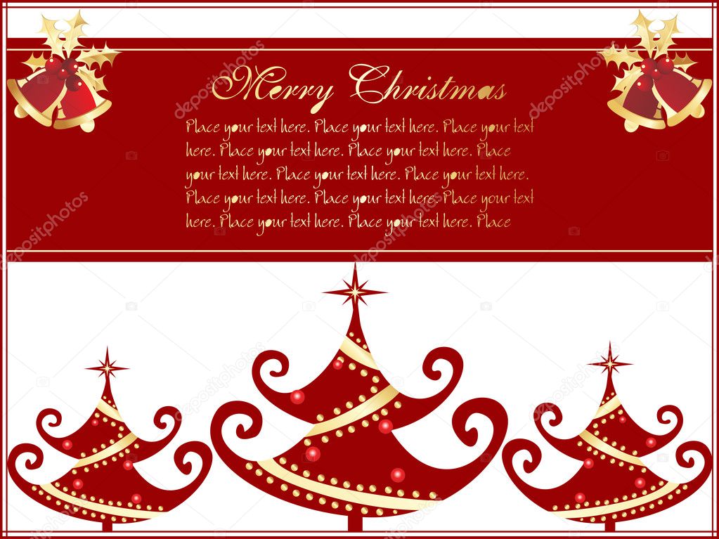 Merry christmas day greeting card