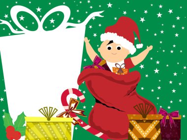 Illustration for merry christmas clipart