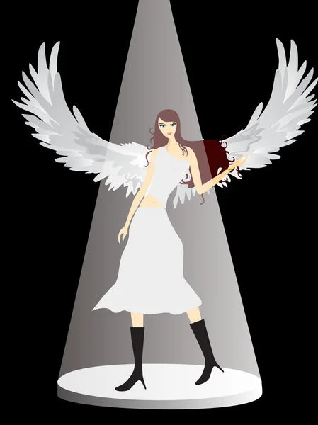 Hintergrund mit Engel — Stockvektor