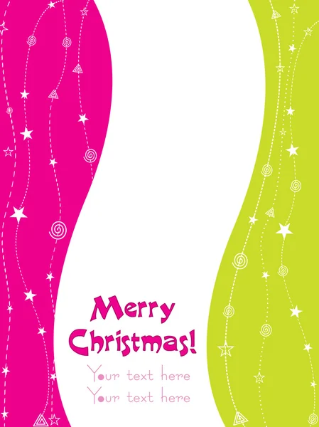 Kartkę z życzeniami na Boże Narodzenie — Wektor stockowy
