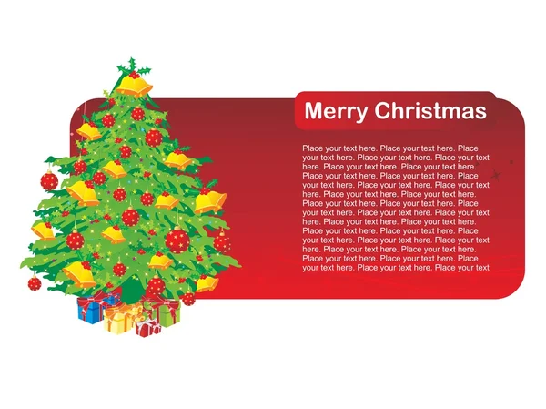 Hermosa tarjeta de día de Navidad patrón — Archivo Imágenes Vectoriales