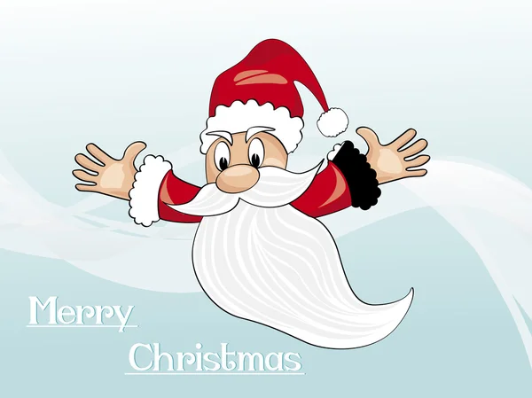 Voile isolé Père Noël claus — Image vectorielle