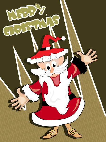 Odizolowany Święty Mikołaj — Wektor stockowy