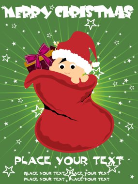 Illustration for merry christmas clipart