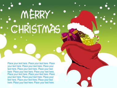 Illustration for merry christmas day clipart