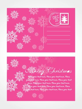 Christmas post card clipart