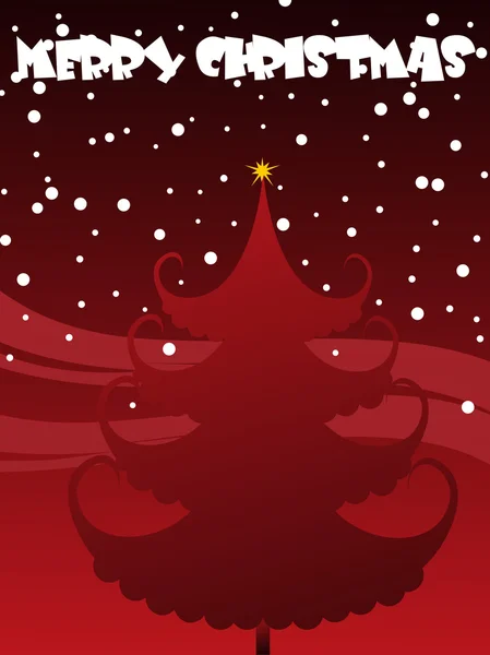 クリスマス ツリーと背景 — ストックベクタ