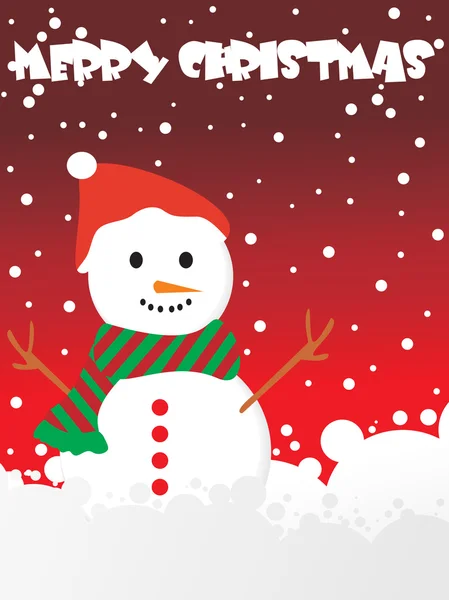 Fond de points avec bonhomme de neige — Image vectorielle