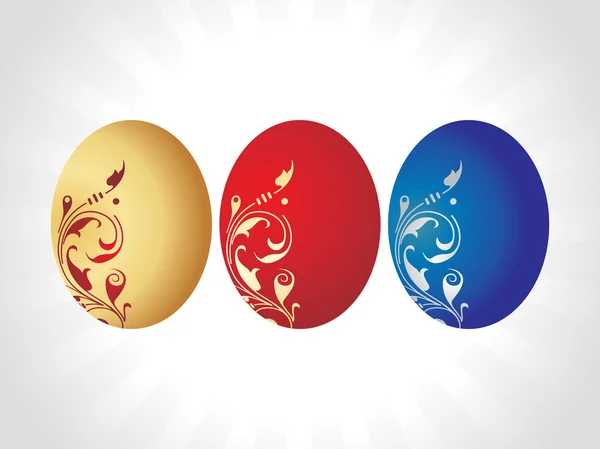 Paskalya yumurtaları vektör, design3 — Stok Vektör
