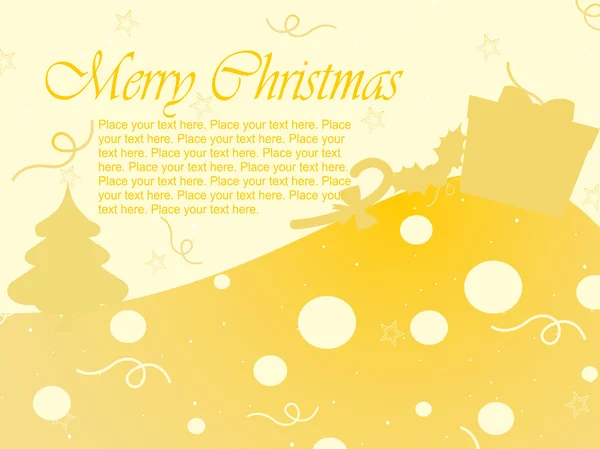 Ilustracja na wesoły Boże Narodzenie — Wektor stockowy