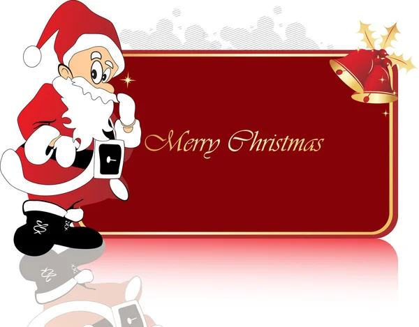 Rama Boże Narodzenie santa Claus — Wektor stockowy
