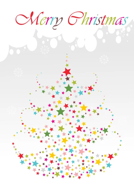 Background with xmas tree — Stock Vector