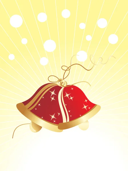 Composition de Noël avec cloches — Image vectorielle