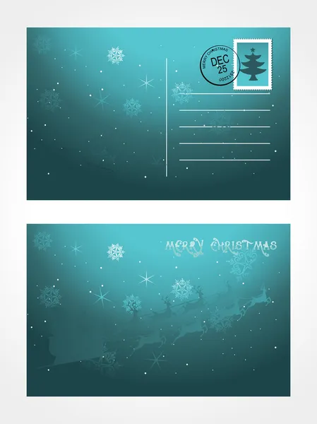 Cartolina di Natale vettoriale — Vettoriale Stock