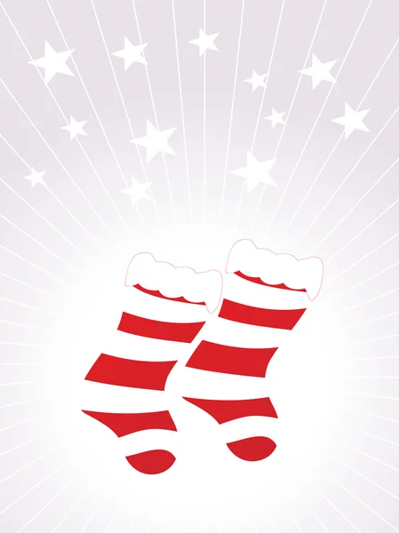 Christmas socks, vector wallpaper — Stock Vector