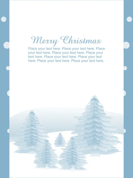 Joyeux Noël carte de vœux — Image vectorielle