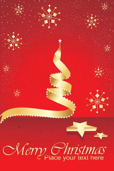 Fondo elegante con árbol de Navidad — Archivo Imágenes Vectoriales