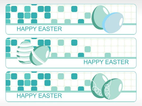 Mosaic pattern easter banner — Stock Vector