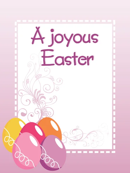 Easter day gretting card illustration — Stock Vector