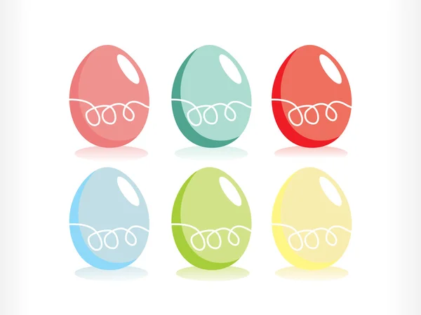 Conjunto vectorial de huevo de Pascua — Archivo Imágenes Vectoriales