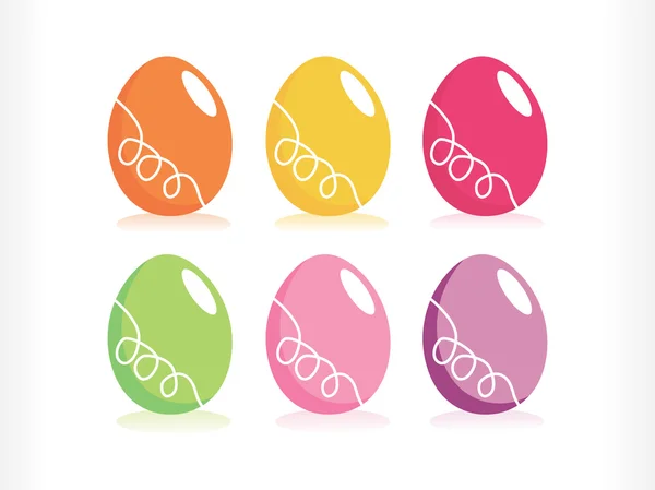 Set vettoriale di uova di Pasqua , — Vettoriale Stock