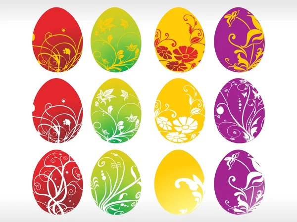 Σύνολο πασχαλινών αυγών — Διανυσματικό Αρχείο