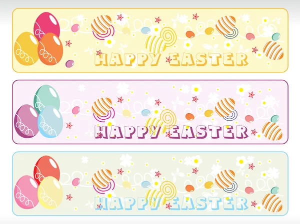 Abstract banner with eggs — Stock Vector