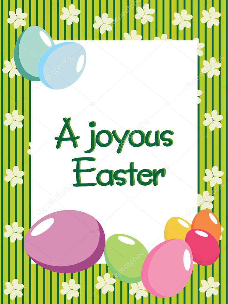 A joyous easter day background