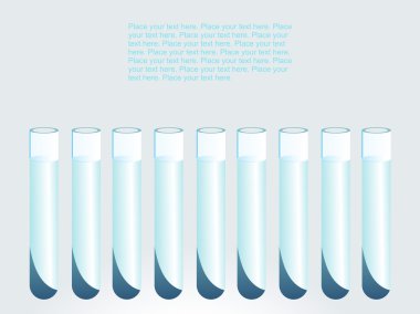 Vector set of test tubes clipart