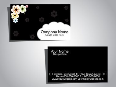 Vector business card clipart