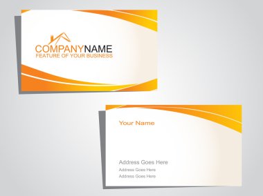 Company labels with logo clipart