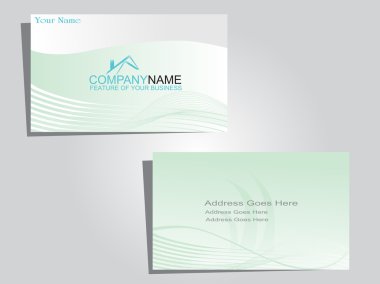 Corporate identity business card clipart