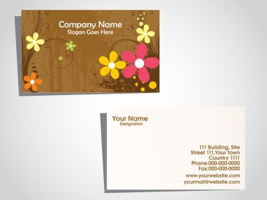 Vector illustrtaion of business card clipart