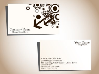 Vector illustration of business card clipart