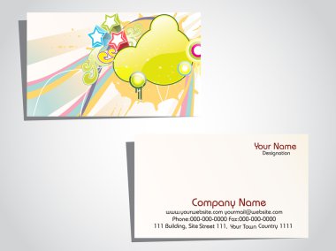 Vector illustration of business card clipart