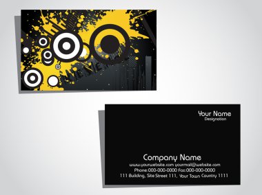 Vector illustration of business card clipart