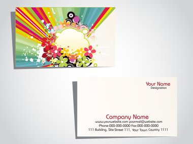 Vector illustration of business card clipart