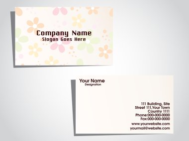 Vector illustration of business card clipart