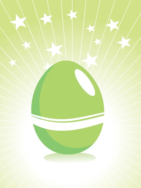 Fondo de huevo de Pascua verde — Vector de stock