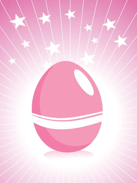Huevo de Pascua aislado sobre fondo — Vector de stock