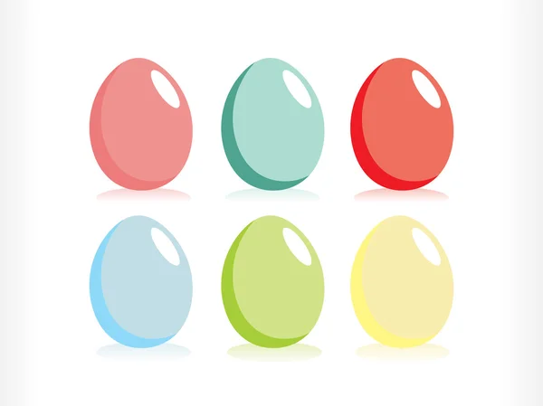 Gruppe bunter Eier — Stockvektor