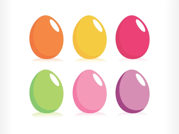 White background with dotted eggs — Stock Vector