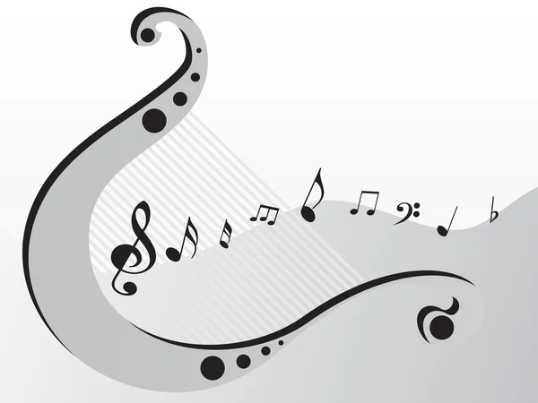 Класичний інструмент та його мелодії — стоковий вектор