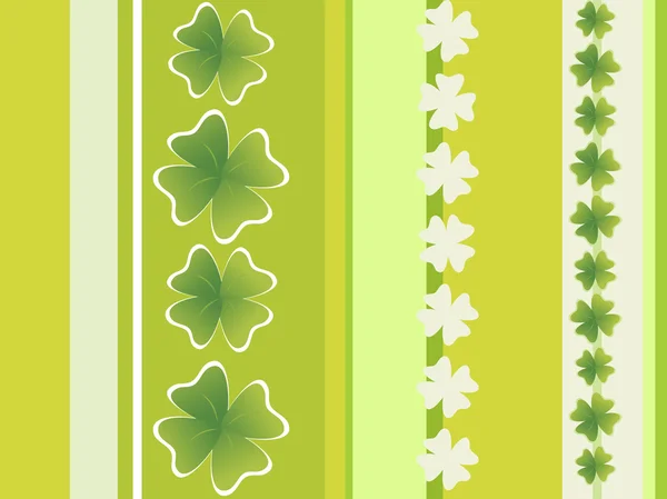 Kleeblatt grüne Abbildung — Stockvektor
