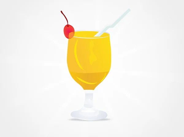 Cocktail med berry frukter — Stock vektor