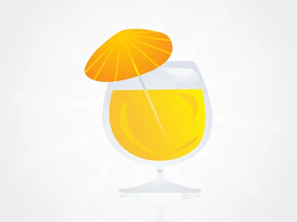 Oblečený koktejl s deštníkem — Stockový vektor