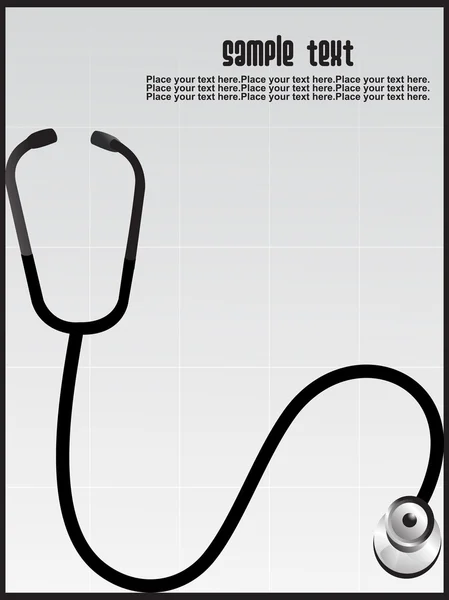 Hintergrund mit Stethoskop — Stockvektor
