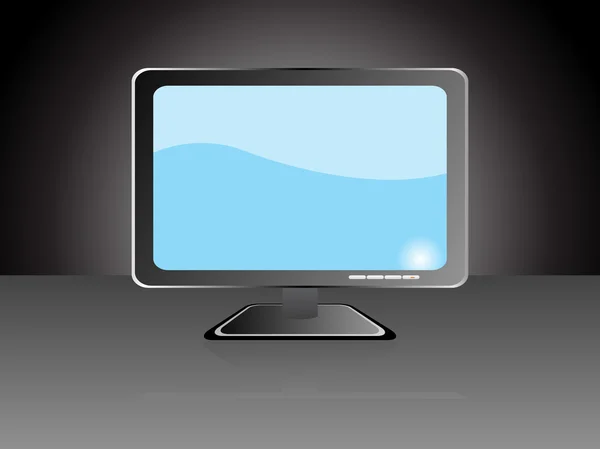 Moniteur d'ordinateur écran plat lcd — Image vectorielle